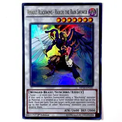 Assault Blackwing Raikiri the Rain Shower 1st Ultra Rare MP16-EN141 Yu-Gi-Oh! LP - Image 1