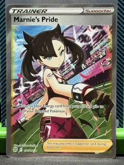 Marnie's Pride Full Art Holo Ultra Rare Card 171/172 Swsh09 Brilliant Stars NM - Image 1