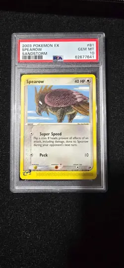 PSA 10 - 2003 EX Sandstorm Spearow 81/100 Pokemon Card - Image 1