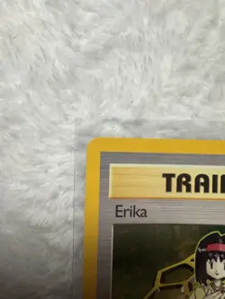 pokemon card 16/132 Trainer Erika Holo 1st Edition Gym Heroes NEAR MINT - Image 5