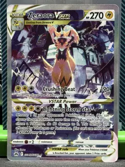 Zeraora VSTAR GG43/GG70 Full Art Ultra Rare Card Pokemon Crown Zenith NM - Image 1