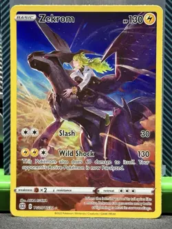 Pokemon TCG Zekrom Holo Ultra Rare Card TG05/TG30 Brilliant Stars NM - Image 1