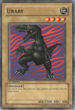 Uraby Common Legend Blue Eyes White Dragon LOB-069 1ST Edition YuGiOh TCG Card - Image 1