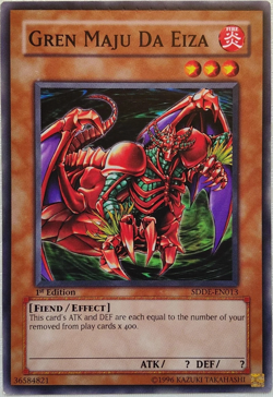 Gren Maju Da Eiza - SDDE-EN013 - Common 1st Edition Yugioh TCG Card - Image 1