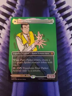 MTG Marvel Spider-Man Peter Parker No.232 Borderless English Mythic Rare FOIL] - Image 1