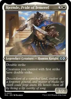Kwende, Pride of Femeref (Foil Etched) -Foil Near Mint MTG - Image 1