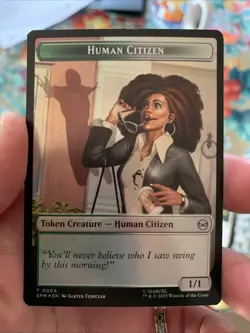 Human Citizen / Treasure Token - Foil - SPM - MTG - EN - NM M - 0004 / 0007 - Image 1