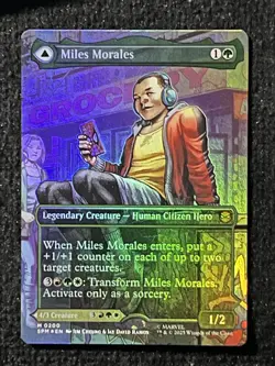 Magic The Gathering Miles Morales, Borderless Foil, Marvel's Spider-Man MTG NM/M - Image 1