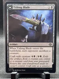 MTG The Lost Caverns of Ixalan - Tithing Blade - 0128 - NM - Image 1
