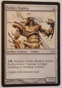 Soldier Replica #244/306 MTG Mirrodin Common LP-MP - Image 1