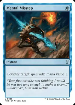 MTG - Mental Misstep - White Border - Mystery Booster 2 - Magic the Gathering - Image 1