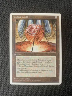 MTG Magic the Gathering 4th Edition Mana Vault NM Front LP Back - Image 1