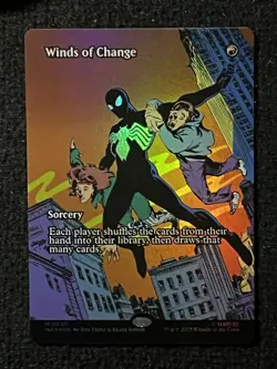 Magic The Gathering Winds Of Change Borderless Foil Marvels Spider-Man MTG NM/M - Image 1