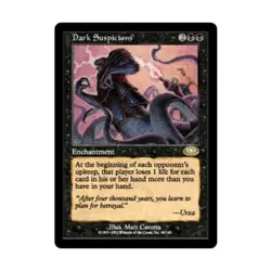 WOTC MtG Planeshift Dark Suspicions (R) (Foil) EX - Image 1
