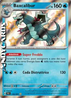BAXCALIBUR 130/091 • Rara Shiny • Destino di Paldea PAF POKEMON - Image 1