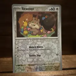 2023 POKEMON OBSIDIAN FLAMES SKWOVET 178/197 REVERSE HOLO - Image 1