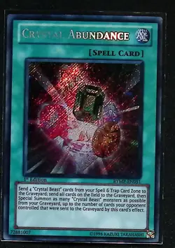 Crystal Abundance - RYMP-EN051 - Secret Rare - 1st Edition Yugioh EURO - Image 1