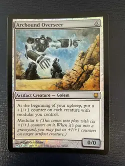 MTG FOIL DARKSTEEL ARCBOUND OVERSEER NM MAGIC THE GATHERING ARTIFACT RARE CARD - Image 4
