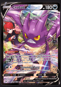 Crobat V TG20/TG30 Lost Origin Trainer Gallery Holo 2022 Pokemon TCG Card NM - Image 1