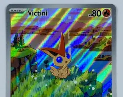 Pokemon Victini #208 Black Star Promo Card Scarlet Violet Holo NM/M - Image 2