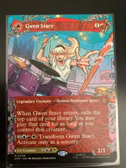 MTG - BORDERLESS Gwen Stacy/ Ghost Spider #209 Marvel's Spider-Man - Image 1
