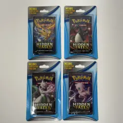 Pokemon TCG Hidden Fates Complete Art Set 4 Sealed Booster Packs - Image 1