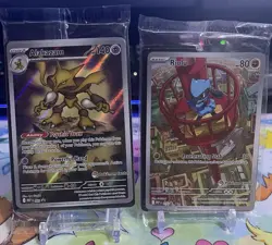 Mega Evolutions Pokemon Center Stamped Promo Set Riolu 010 & Alakazam 009 - Image 1