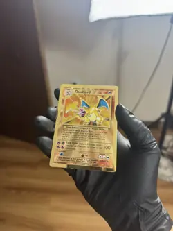 2021 Pokemon Celebrations Ultra Premium Coll CHARIZARD Gold Metal #4 - Image 3