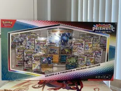 Pokemon Prismatic Evolutions Lucario EX and Tyranitar EX Premium Collection - Image 1