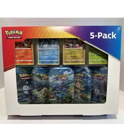 🔥Pokemon Scarlet & Violet - 151 (5-Pack) Mini Tins w/ 4 Promos Costco Bundle🔥 - Image 1