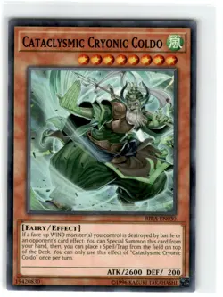 Yu-Gi-Oh! Cataclysmic Cryonic Coldo Common RIRA-EN030 Lightly Played Unlimited - Image 1
