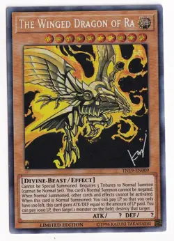 The Winged Dragon of Ra TN19-EN009 2019 Gold Sarcophagus Tin Limited Edition - Image 1