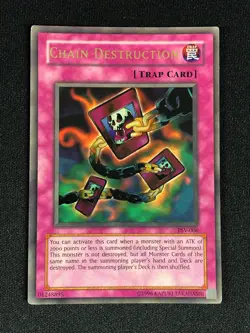 YUGIOH CHAIN DESTRUCTION PSV-006 ULTRA HP/ CREASES - Image 1