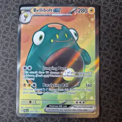 Pokemon TCG Bellibolt EX Scarlet & Violet Paldea Evolved Holo Ultra Card 237/193 - Image 1
