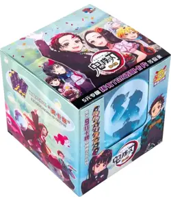 Demon Slayer Kimetsu No Yaiba Teal Trading Card Booster Box 20 Packs - Image 1