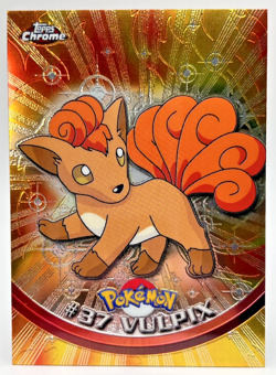 Pokemon Card Topps Chrome Vulpix #37 LP+ - Image 1