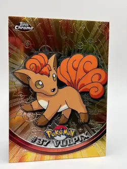 Pokemon Card Topps Chrome Vulpix #37 LP+ - Image 5