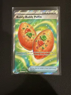 Pokemon TCG Mega Evolution Buddy-Buddy Poffin 167/132 NM - Image 1