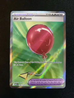 AIR BALLOON Ultra Rare Holo Trainer #166/132 Pokemon Mega Evolutions English NM - Image 1