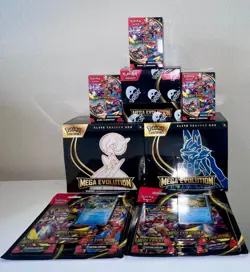 Pokemon Mega Evolution Booster Box and Elite Trainer Box Set of 2 + Bundles x3 - Image 1
