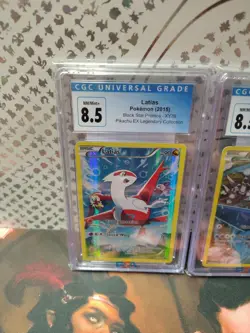 CGC 8.5 Pair!!! FULL ART Latias + Latios HOLO Pokemon XY78 XY79 Black Star Promo - Image 2