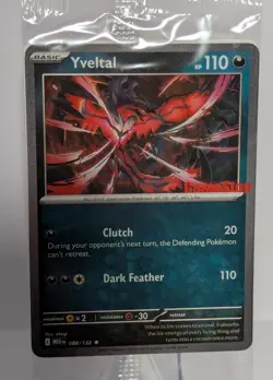 Yveltal 088/132 GAMESTOP STAMPED PROMO Cosmos Holo Mega Evolution Pokemon Sealed - Image 1