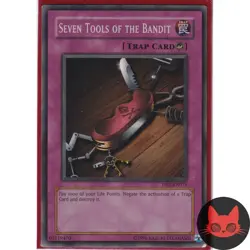 Yugioh Seven Tools of the Bandit DB2-EN075 Super Rare NM - Image 1
