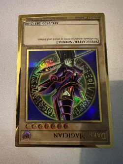 Yu-Gi-Oh! Dark Magician MGED-EN002 Premium Gold Rare 1st Ed Near Mint - Image 2
