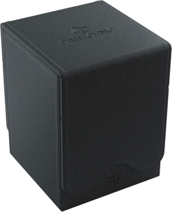 Deck Box for 100+ Cards, Black Card Storage Case for Trading & Collectible Cards - Image 1