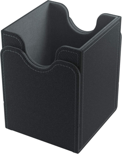 Deck Box for 100+ Cards, Black Card Storage Case for Trading & Collectible Cards - Image 2