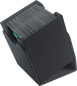 Deck Box for 100+ Cards, Black Card Storage Case for Trading & Collectible Cards - Image 4