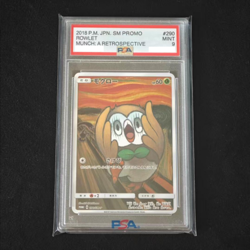 PSA 9 Rowlet Munch A Retrospective 290/SM-P Pokemon Card Japanese Promo 2018 JPN - Image 1