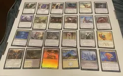 MTG Cards Lot White Rare Uncommon Land Foil + Commons Magic The Gathering Cards - Image 1