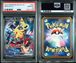 PSA 10 Pikachu ex 001/030 Yokohama Promo Pokemon World Championships 2023 WCS - Image 3